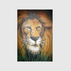 Bill Blas Painting Lion